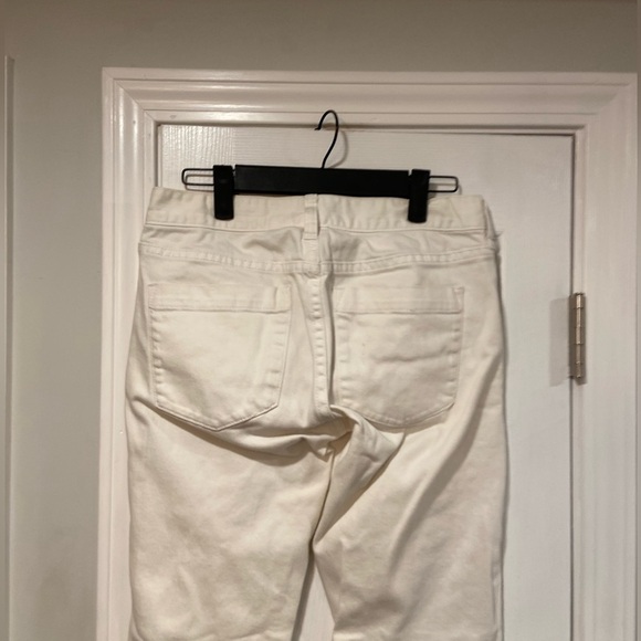 J. Crew Size 5 White Cotton Stretch Matchstick Straight Leg Denim Jeans - Picture 8 of 11